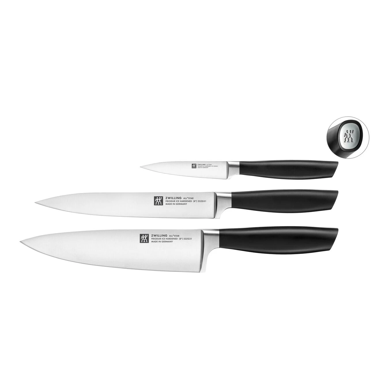 Zwilling Set De Couteaux 3-pcs, Argent 1 Zwilling Set De Couteaux 3-pcs, Argent