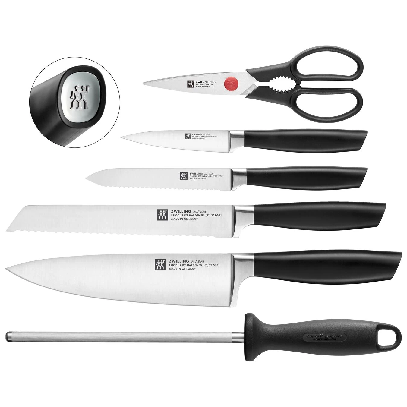 Zwilling Bloc De Couteaux 7-pcs, Argent 2 Zwilling Bloc De Couteaux 7-pcs, Argent – Image 2