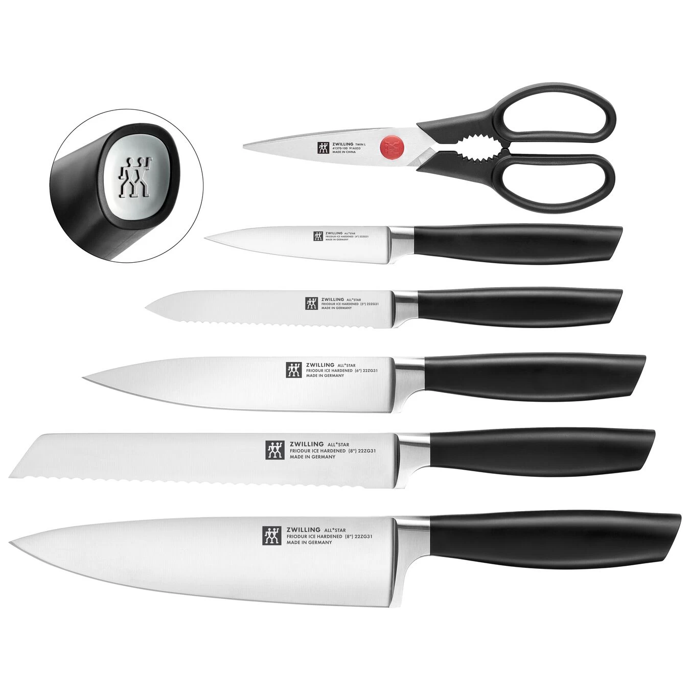 Zwilling Bloc De Couteaux Avec Technologie KiS 7-pcs, Argent 3 Zwilling Bloc De Couteaux Avec Technologie KiS 7-pcs, Argent – Image 3