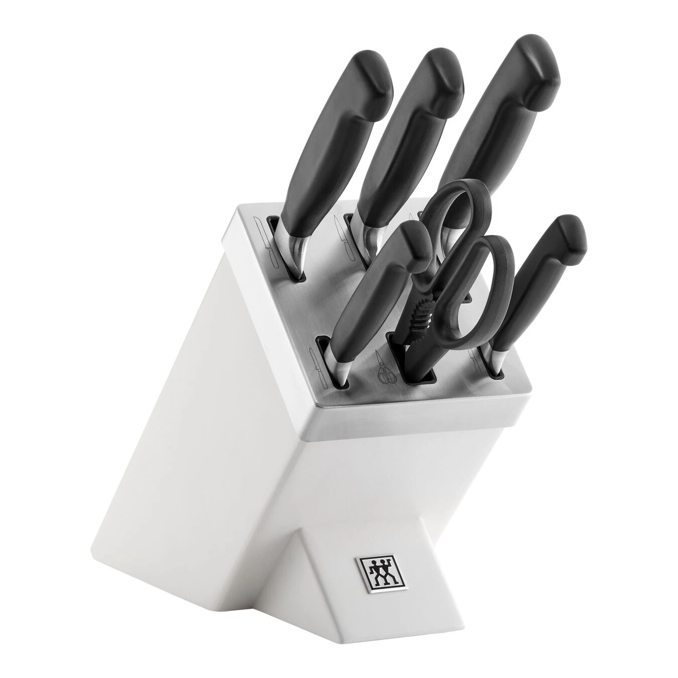 Zwilling Bloc De Couteaux Avec Technologie KiS 7-pcs, Frêne 1 Zwilling Bloc De Couteaux Avec Technologie KiS 7-pcs, Frêne