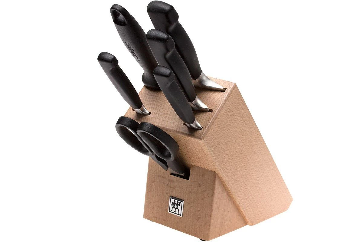 Zwilling Four Star Bloc à Couteaux, 6 Pièces, 35066-000 1 Zwilling Four Star Bloc à Couteaux, 6 Pièces, 35066-000